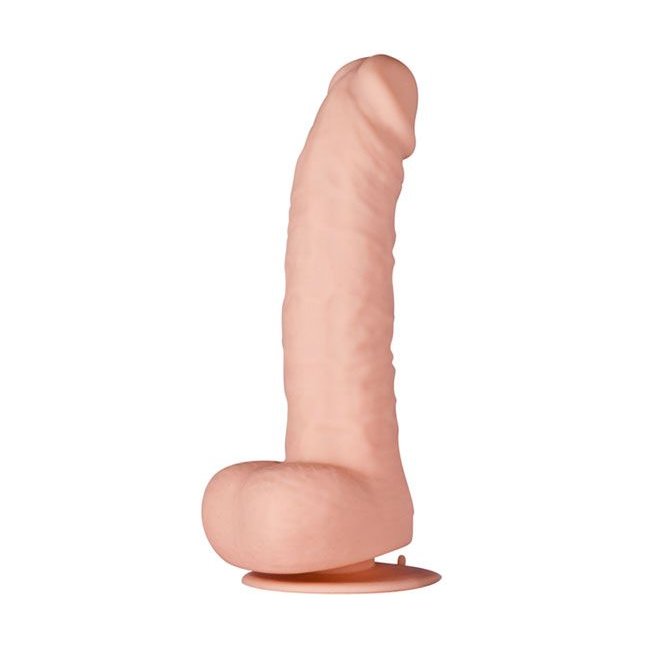 Телесный фаллоимитатор PURRFECT SILICONE DELUXE DONG 8.5INCH - 21 см - Purrfect Silicone
