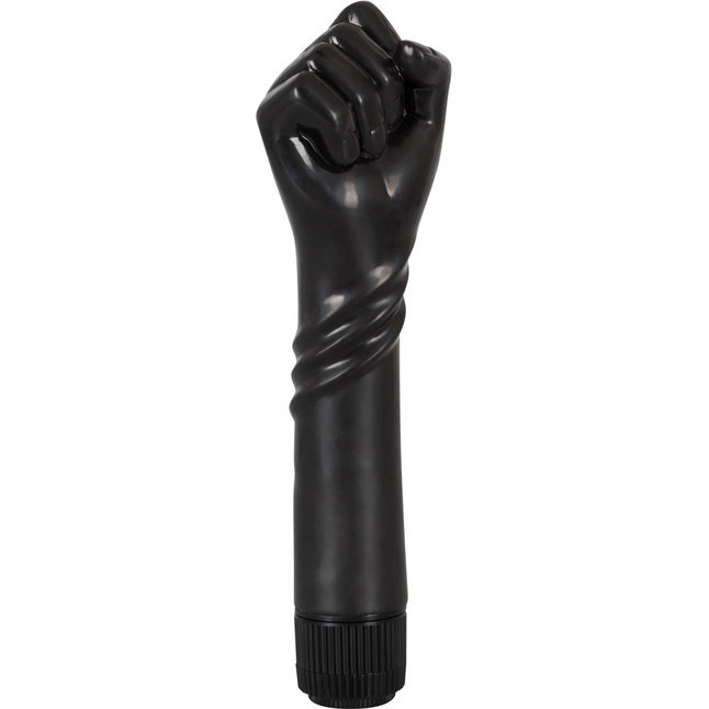 Чёрный вибратор-рука для фистинга The Black Fist Vibrator - 24 см - You2Toys