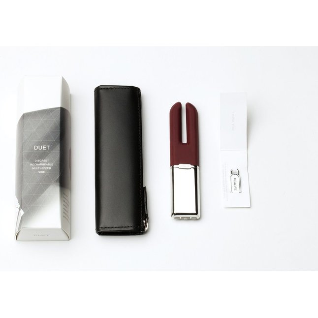 Клиторальный вибратор Crave Duet Vibrator Crimson. Фотография 2.