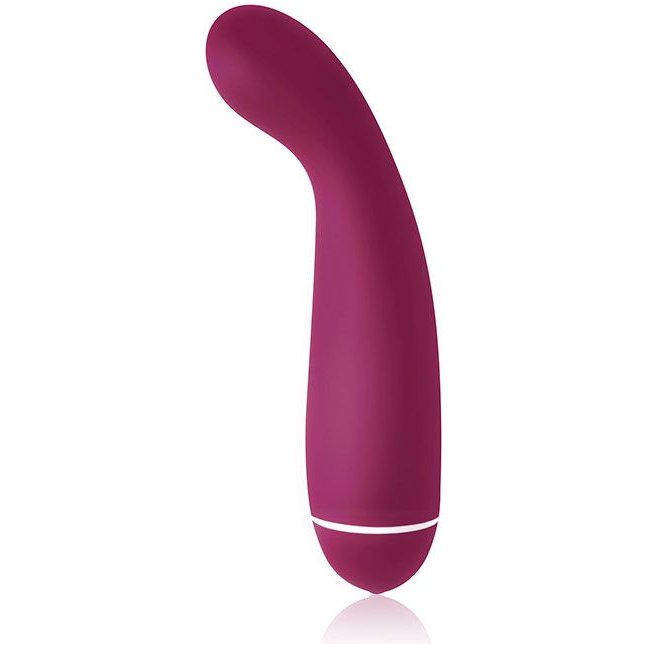 Фиолетовый вибромассажер Intro 6 Purple для G-массажа - 17 см. Фотография 2.