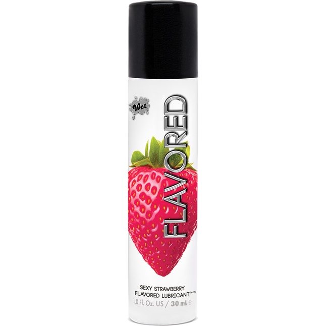 Лубрикант Wet Flavored Sexy Strawberry с ароматом клубники - 30 мл - Wet Flavored