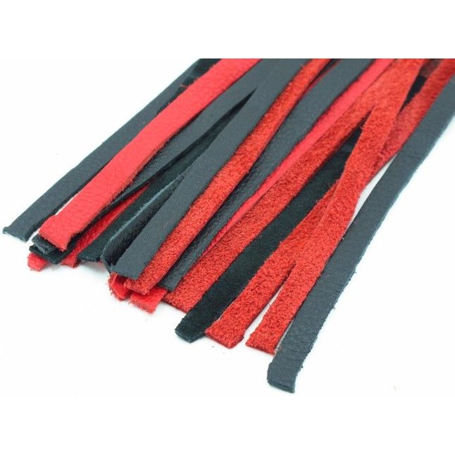 Красно-черная плеть с плетением турецкие головы - 60 см. Фотография 9.