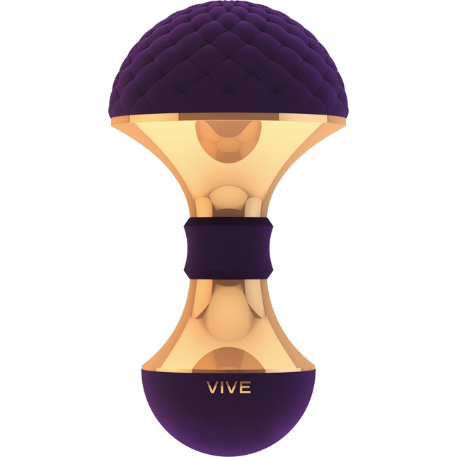 Фиолетовый вибромассажёр Enoki - 12,5 см - Vive