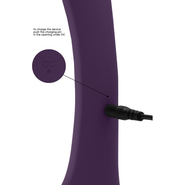Фиолетовое эрекционное вибрирующее кольцо Senca - Vive. Фотография 3.