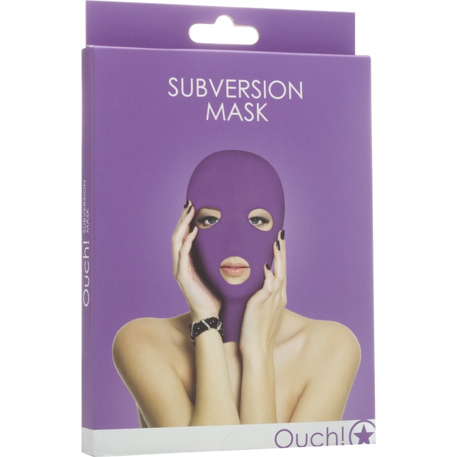 Фиолетовая маска на лицо Subversion Mask Purple - Ouch!. Фотография 2.