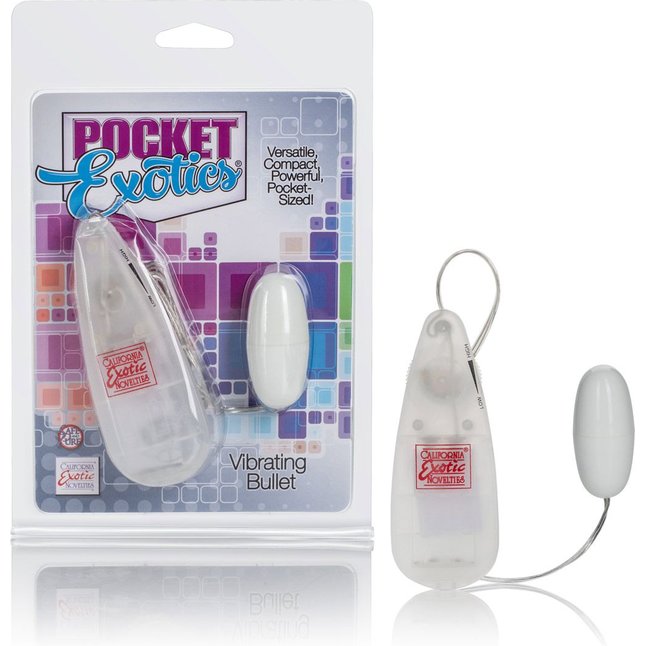 Виброяйцо белого цвета Pocket Exotics Vibrating Bullet - Pocket Exotics. Фотография 3.