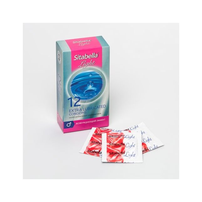 Особо увлажненные презервативы Sitabella Light с возбуждающим эффектом - 12 шт - Sitabella condoms
