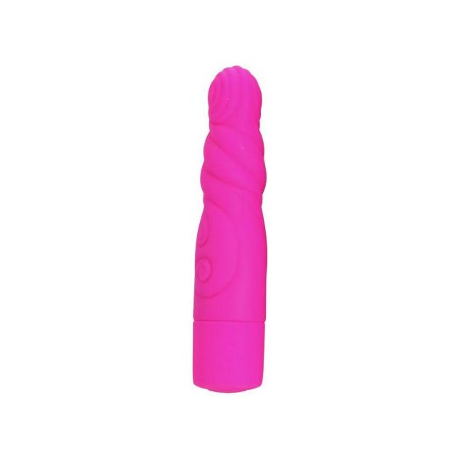 Розовый вибратор Cherry - 15,5 см