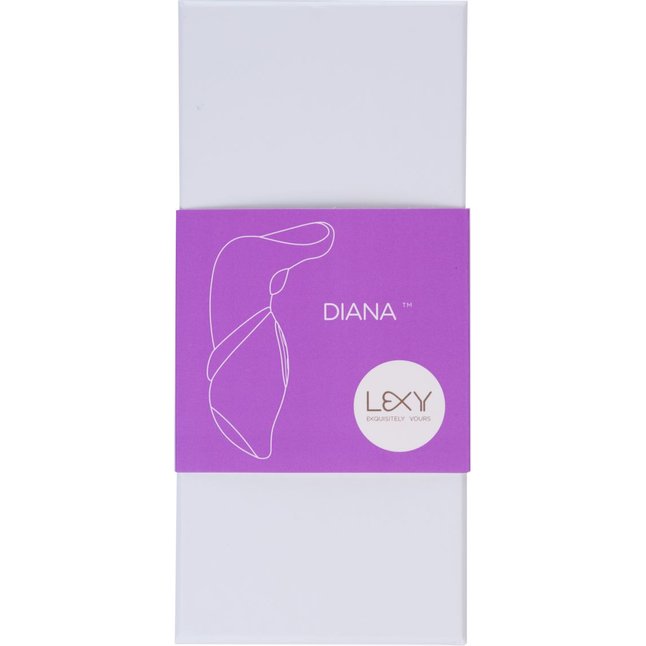 Фиолетовый вибратор Diana - 13,5 см. Фотография 4.
