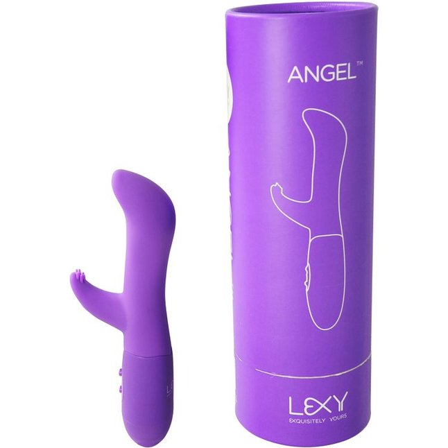 Фиолетовый вибратор Angel - 17,5 см. Фотография 2.