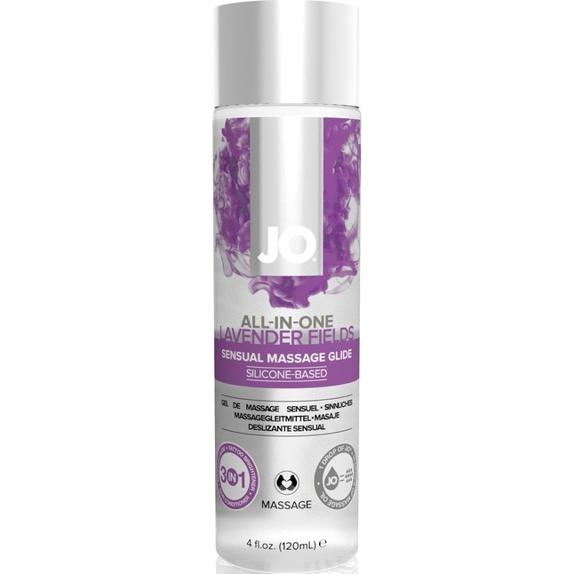 Массажный гель ALL-IN-ONE Massage Oil Lavender с ароматом лаванды - 120 мл - JO ALL-IN-ONE Massage Glide