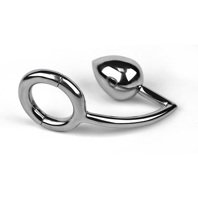Разборное эрекционное кольцо с анальным плагом 2-Pcs Ring with Egg Asslock. Фотография 3.