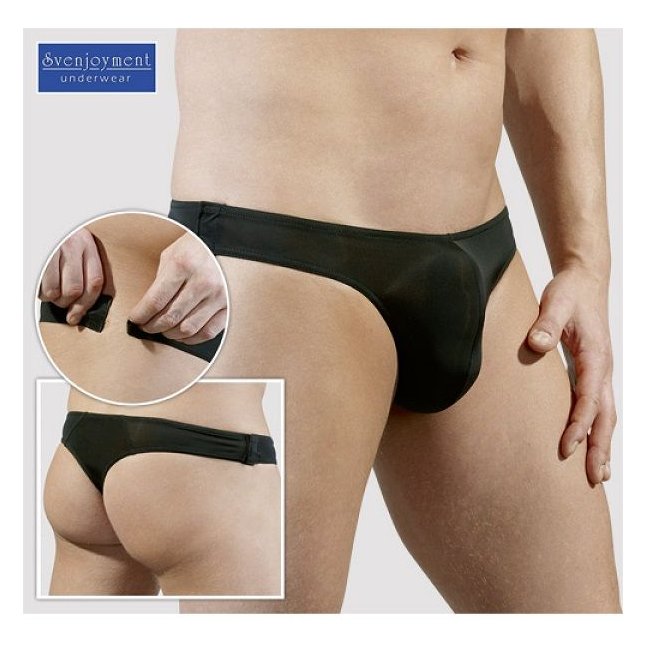 Мужские трусы-танга на липучке сбоку - Svenjoyment underwear. Фотография 2.