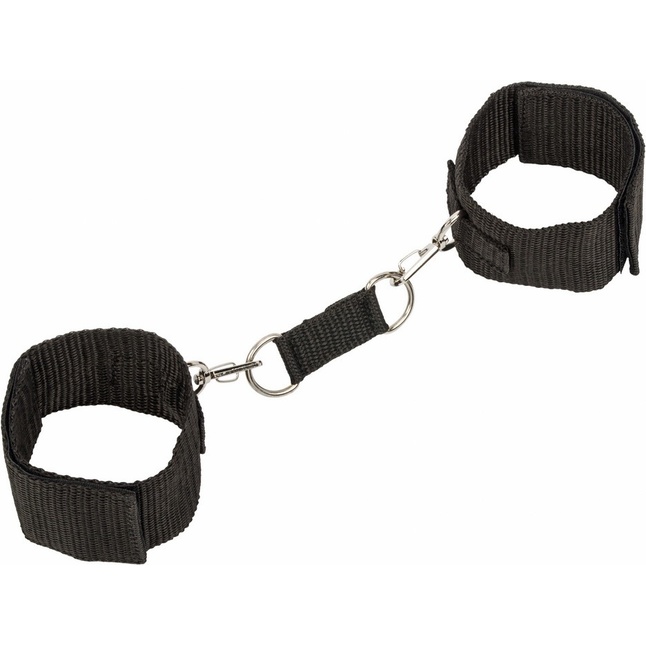 Черные наручники Bondage Collection Wrist Cuffs - Bondage Collection. Фотография 2.