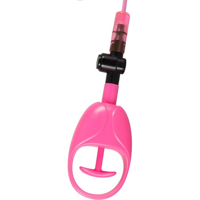 Розовая вакуумная помпа для клитора с вибрацией Eat My Pussy - You2Toys. Фотография 4.
