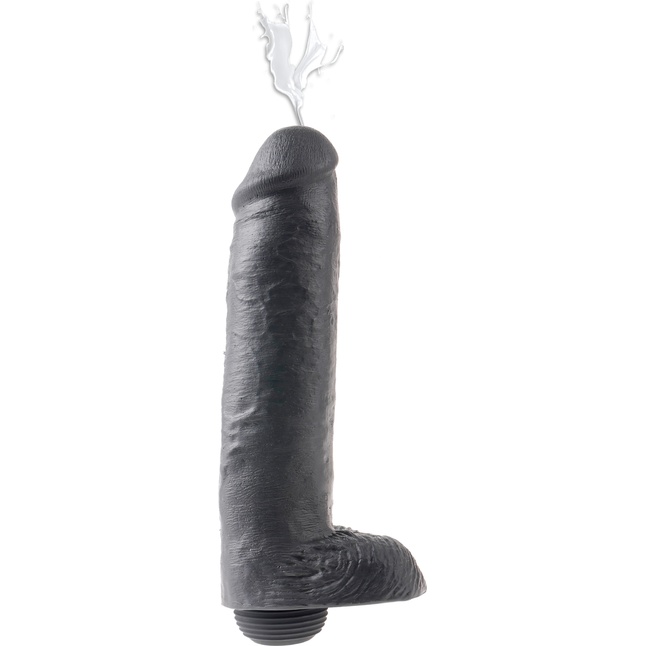 Фаллоимитатор-реалистик с имитацией семяизвержения 11 Squirting Cock with Balls - 27,9 см - King Cock