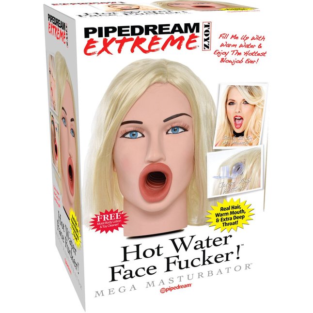 Мастурбатор-голова Hot Water Face Fucker! Blonde - Pipedream Extreme Toyz. Фотография 7.