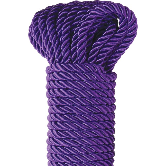 Фиолетовая веревка для фиксации Deluxe Silky Rope - 9,75 м - Fetish Fantasy Series. Фотография 2.