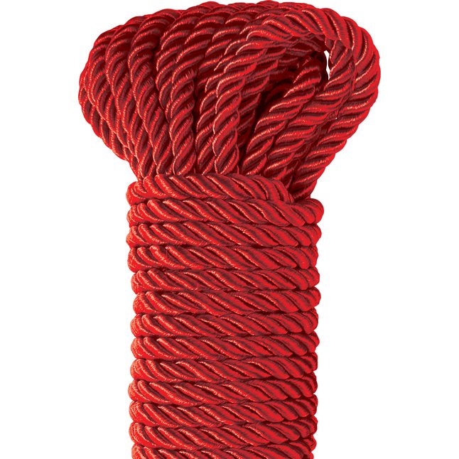 Красная веревка для фиксации Deluxe Silky Rope - 9,75 м - Fetish Fantasy Series. Фотография 2.