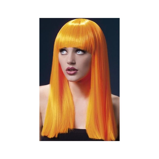 Ярко-оранжевый парик Alexia