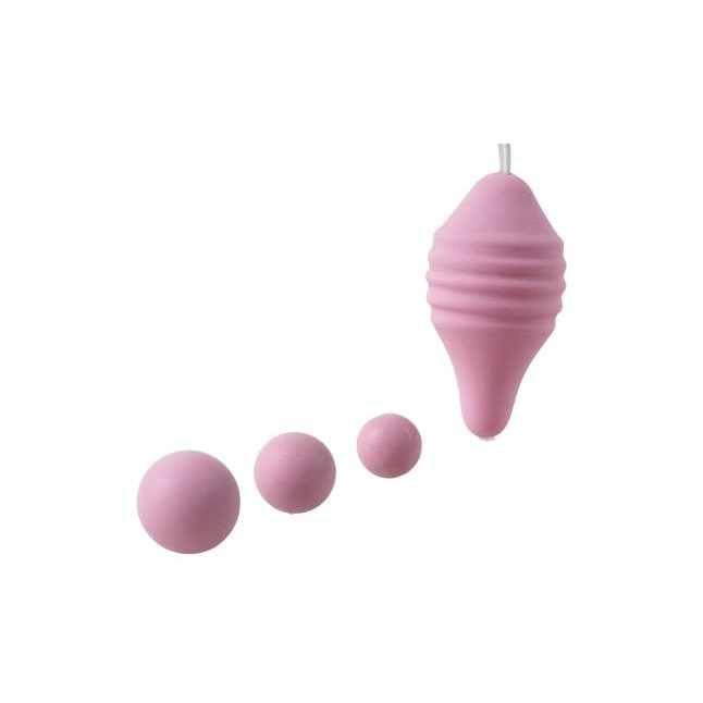 Набор для интимных тренировок Pelvix Concept: контейнер и 3 шарика. Фотография 2.