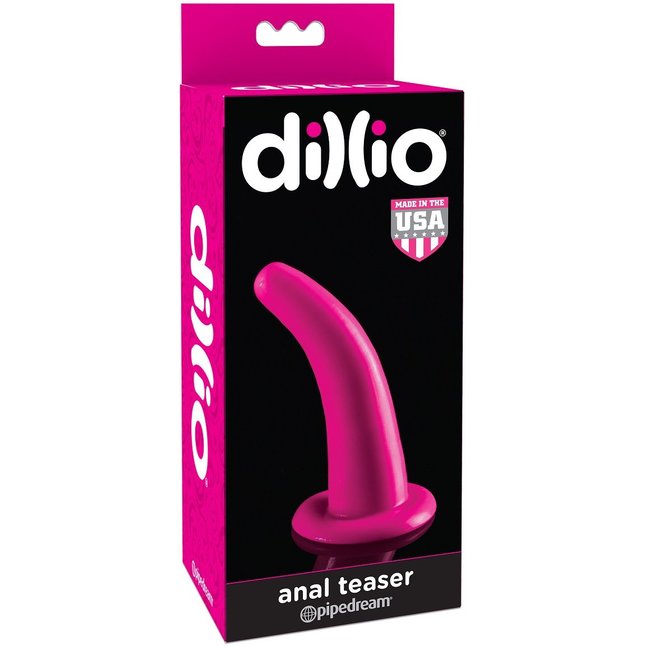 Ярко-розовый анальный стимулятор Anal Teaser - 12,5 см - Dillio. Фотография 2.