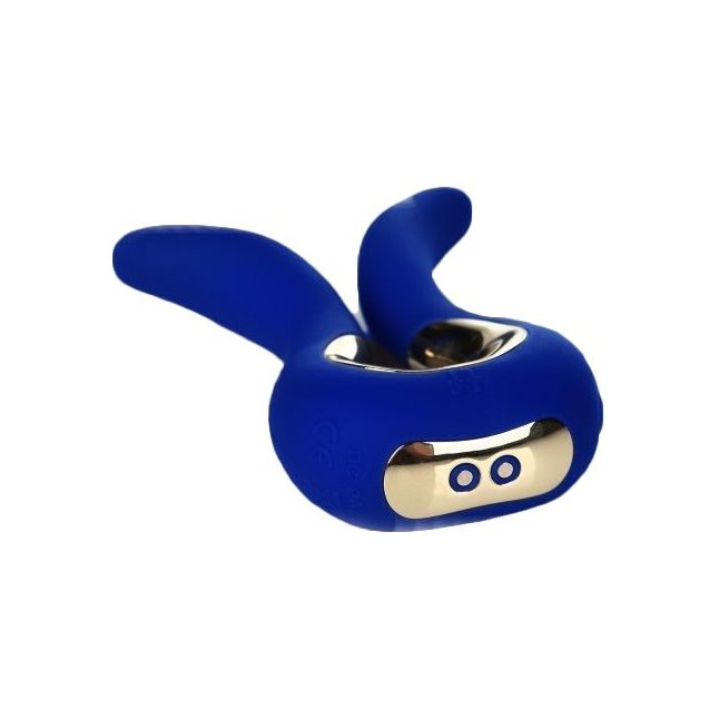 Синий вибратор Gvibe Mini с ушками. Фотография 2.