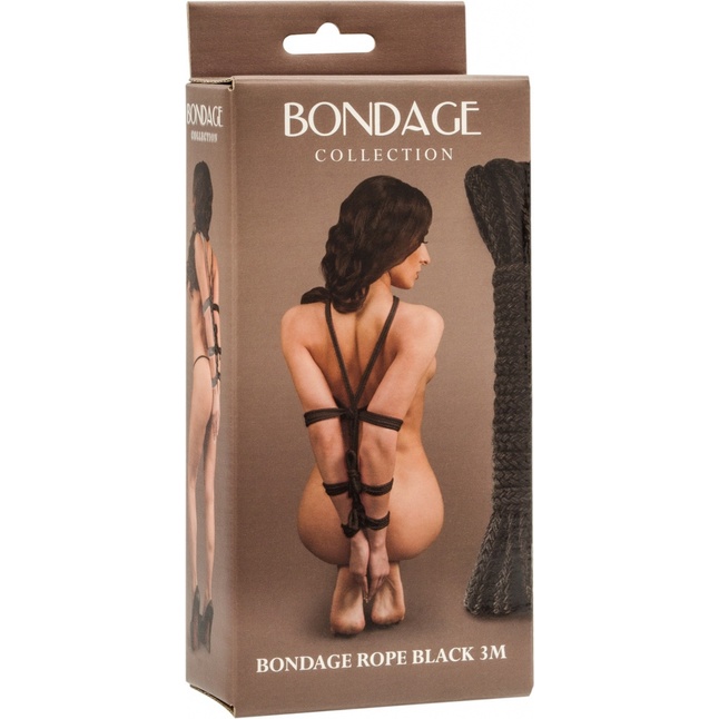 Черная веревка Bondage Collection Black - 3 м - Bondage Collection. Фотография 2.