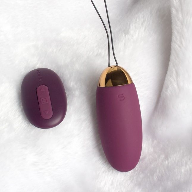 Фиолетовое виброяйцо Elva с пультом ДУ. Фотография 4.