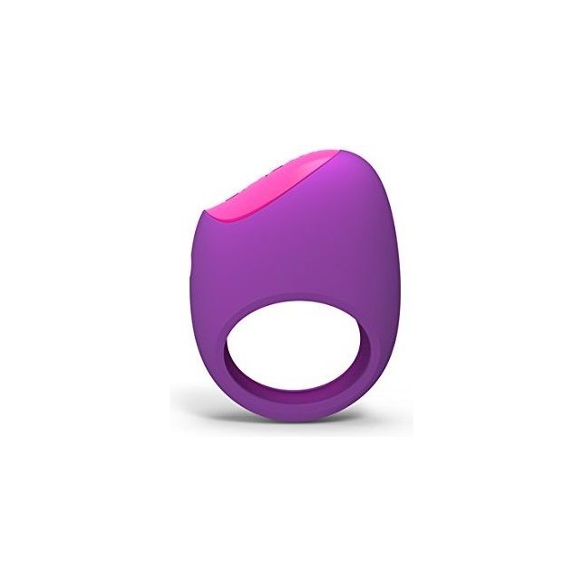 Фиолетовое перезаряжаемое эрекционное кольцо LIFEGUARD RING VIBE