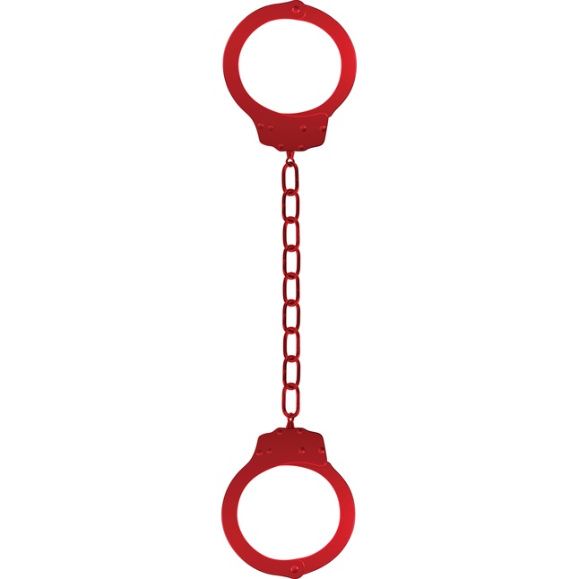 Красные металлические кандалы Metal Ankle Cuffs - Shots Toys