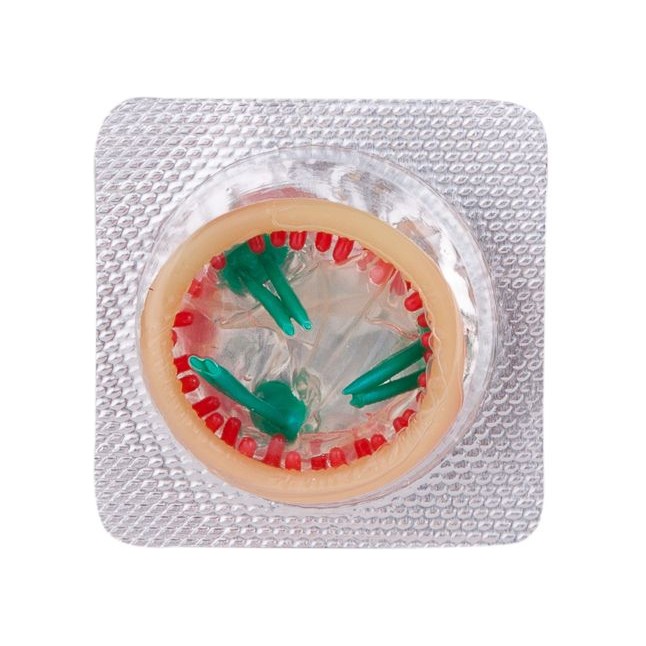 Стимулирующая насадка с усиками и шипиками Platino Ураган - Sitabella condoms. Фотография 4.