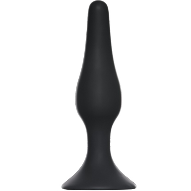 Чёрная анальная пробка Slim Anal Plug Large - 12,5 см - Back Door Collection Black Edition