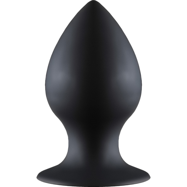 Чёрная анальная пробка Thick Anal Plug Medium - 9,5 см - Back Door Collection Black Edition