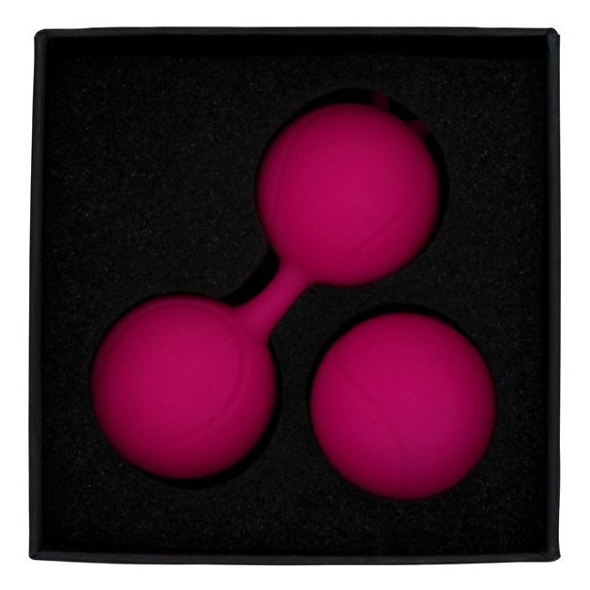 Ярко-розовый набор для тренировки вагинальных мышц Kegel Balls. Фотография 5.