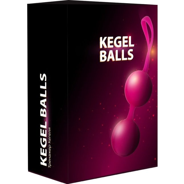 Ярко-розовый набор для тренировки вагинальных мышц Kegel Balls. Фотография 7.