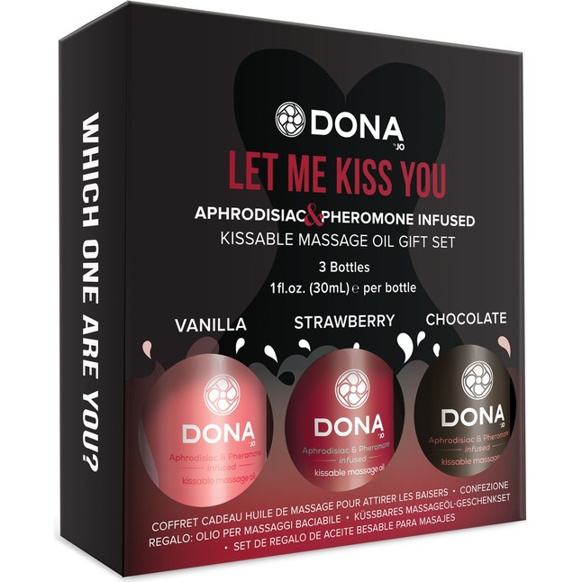 Подарочный набор массажных масел DONA Let me kiss you - DONA. Фотография 3.