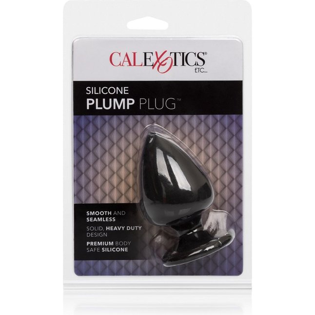 Анальная пробка из силикона Silicone Plump Plug - 9,9 см - Anal Toys. Фотография 2.