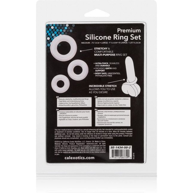 Набор из 3 колец на пенис Premium Silicone Ring Set - Rings!. Фотография 4.