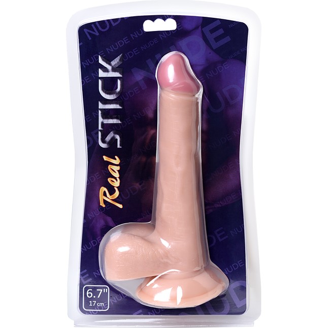 Фаллоимитатор с пышной мошонкой - 22,5 см - RealStick Nude. Фотография 7.