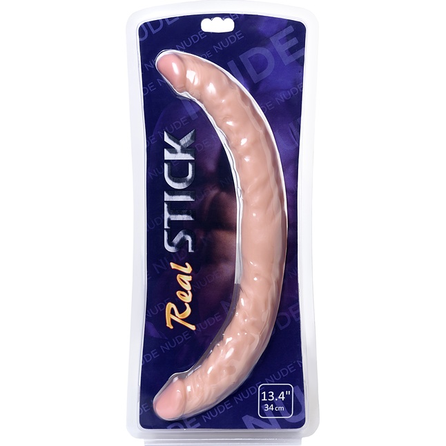 Двусторонний фаллоимитатор Realstick Nude - 42,5 см - RealStick Nude. Фотография 6.