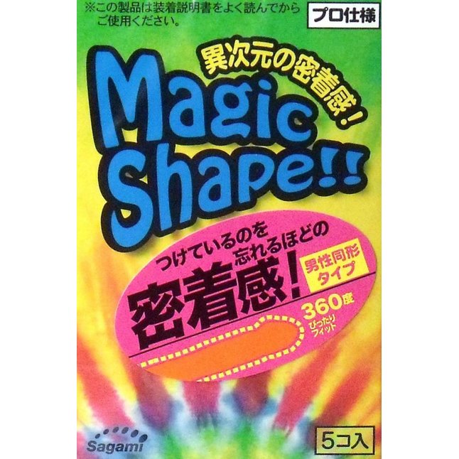 Презервативы Sagami Xtreme Magic Shape с ребристым швом - 5 шт