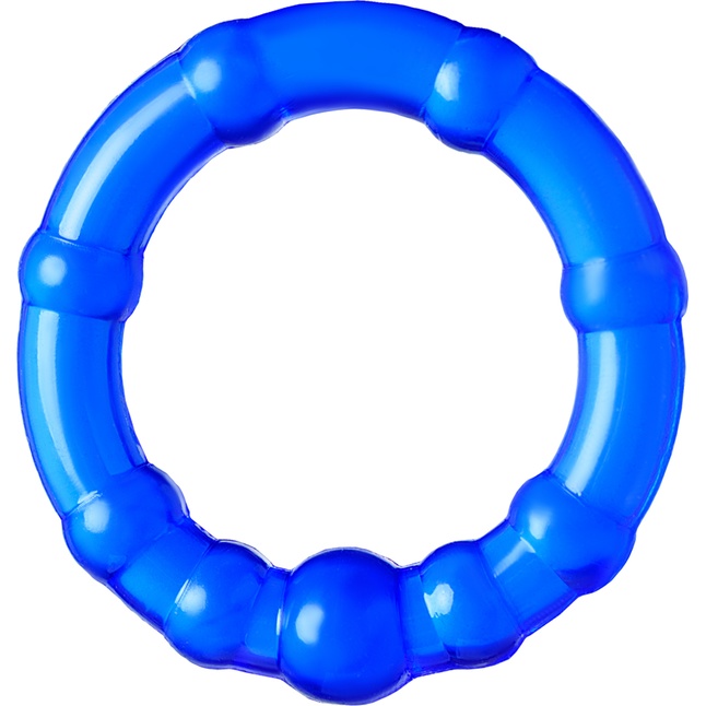 Набор из 3 синих эрекционных колец A-toys. Фотография 4.
