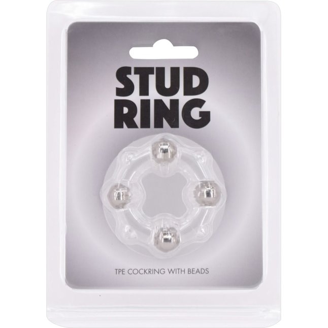 Эрекционное кольцо Stud Ring с бусинами. Фотография 2.