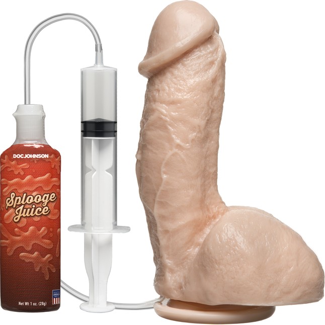 Фаллоимитатор с имитацией семяизвержения The Amazing Squirting Realistic Cock - 18,8 см - The Realistic Cock