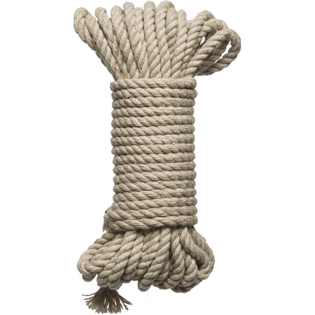 Бондажная пеньковая верёвка Kink Bind Tie Hemp Bondage Rope 30 Ft - 9,1 м - Kink