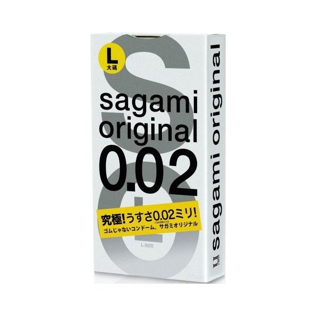 Презервативы Sagami Original 0.02 L-size увеличенного размера - 3 шт - Sagami Original