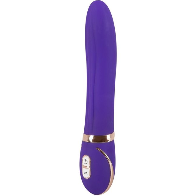 Фиолетовый вибромассажер для точки G Glam Up Purple GR - 22 см