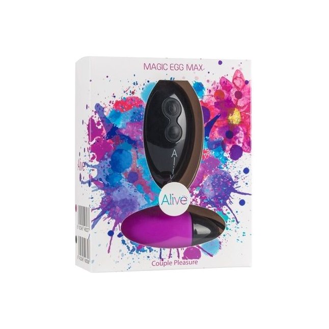 Фиолетовое виброяйцо Magic egg с пультом управления. Фотография 2.