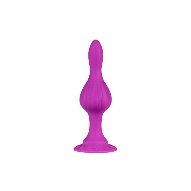 Фиолетовая анальная пробка Bob - 12 см